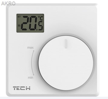 TECH T-P2.1z Pokojowy regulator temperatury LCD do sterowania temperaturą